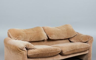 VICO MAGISTRETTI. Cassina, sofa / couch, model 'Maralunga', 1980s, Italy.