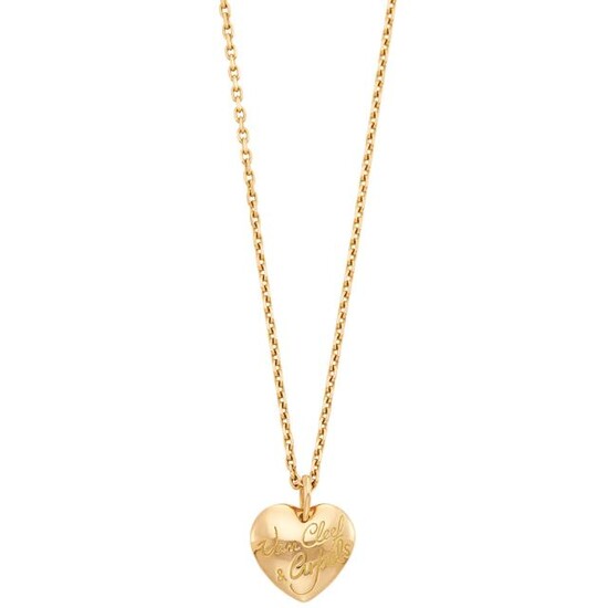 Van Cleef & Arpels Gold Heart Pendant-Necklace