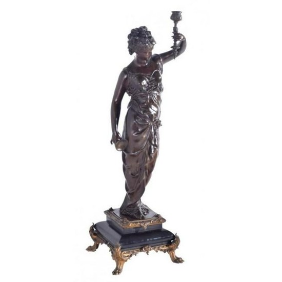 Victorian Patinated Bronze Classical Figure