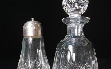 WATERFORD CRYSTAL MUFFINEER & COLLEEN DECANTER