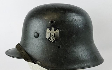 WW2 German Heer Single Decal Combat Helmet