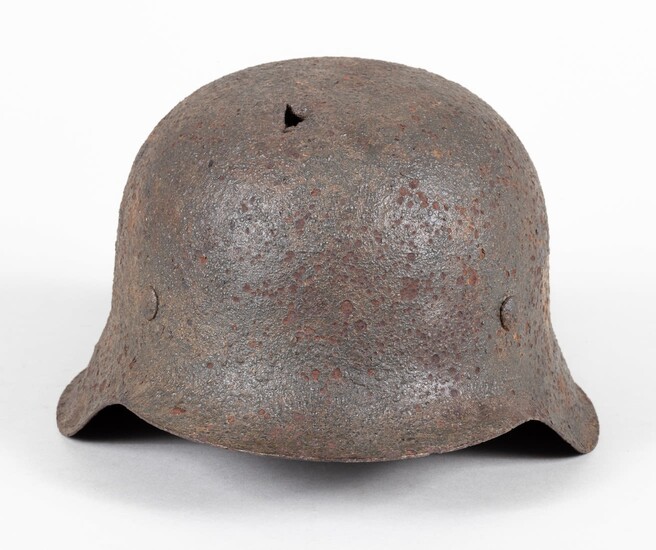 WWII GERMAN M42 HELMET RECOVERED AT DUNKIRK
