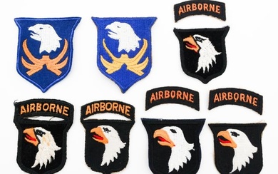 WWII - POST WAR US 101st AIRBORNE DIVISION PATCHES