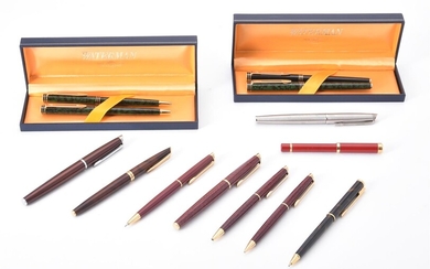 Waterman, a collection of lacquered pens