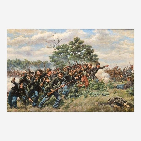 William Brooke Thomas Trego (American, 1858–1909) The Battle of Fair Oaks, Sumner's Reinforcem