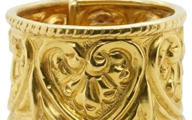Zolotas 22k Gold Relief Ring