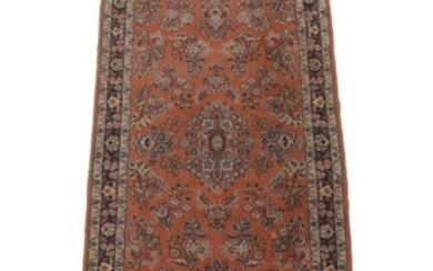 Hand-Knotted Indo-Persian Sarouk Rug