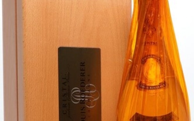1 bt. Dmg. Champagne “Cristal”, Louis Roederer 1999 A (hf/in). Owc. Sourced...