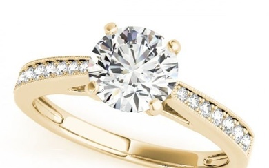 1 ctw Certified VS/SI Diamond Ring 18k Yellow Gold