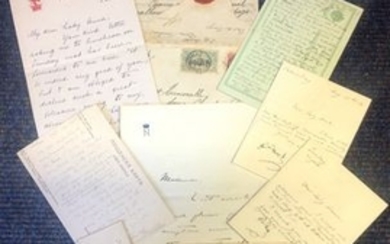 1900s Royalty collection of notes and letters many to Lady Chandos Pole. Good Condition. All signed pieces come with a Certificate......