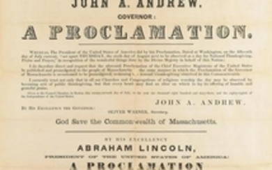 Abraham Lincoln 'National Thanksgiving' Broadside