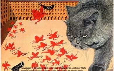 Art Exhibition Poster Buzatti Cat Minguzzi Orozco