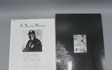 Autographed Leon Day, Ted Williams Card, Memorial Fund