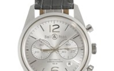 BELL & ROSS | A STAINLESS STEEL AUTOMATIC CHRONOGRAPH WRISTWATCH WITH DATE AND REGISTERS REF BR126-94-SP-10095 CIRCA 2012