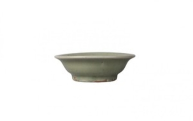 A Chinese Longquan grey stoneware celadon glazed...