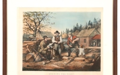 Currier & Ives "Arguing The Point"