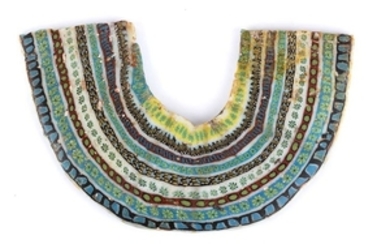 Egyptian Pectoral mosaic glass inlay Ptolemaic Period (ca. 300-50 BC);...