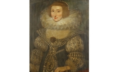 ENGLISH SCHOOL, CIRCA 1630 Portrait of a lady,...