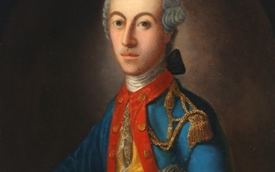 Erik Pauelsen, style of, 18th century: Portrait of the rittmeister Frederik Klauman (1748–1785). Unsigned. Oil on canvas. 78×62 cm.