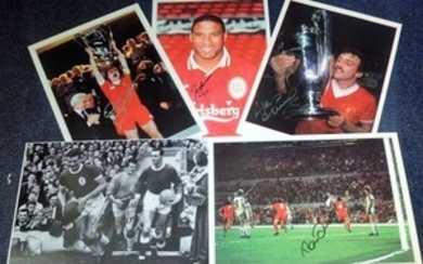 Football collection Liverpool FC collection five superb 16x12 signed photos of Liverpool legends from the 60s , 70s and 80s...