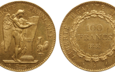 France, 100 Francs, 1881-A, MS63 PCGS