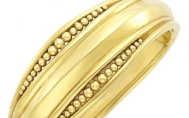 Gold Bangle Bracelet, Helen Woodhull