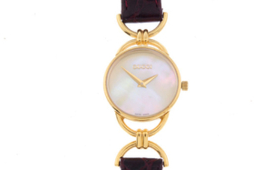 GUCCI - a lady's gold plated 6000.2.L wrist watch. View more details