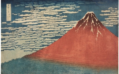 KATSUSHIKA HOKUSAI (1760–1849), EDO PERIOD, 19TH CENTURY | SOUTH WIND, CLEAR WEATHER (GAIFÛ KAISEI), ALSO KNOWN AS RED FUJI