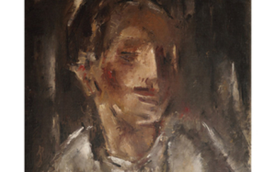 MARIA BLANCHARD (1881-1932) Portrait de jeune femme Oil on canvas;...