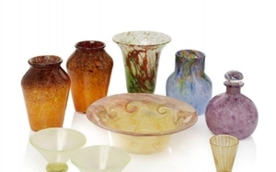 Monart, a group of small glass wares20th...