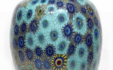 Murano glass millefiori vase