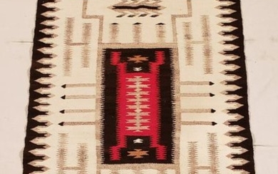 Navajo storm pattern rug ca 1950