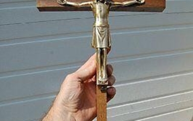 Older Convent Crucifix + 20" x 10" + (27 pieces in