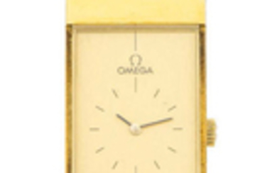 OMEGA DE VILLE REF. 711.8363 YELLOW GOLD A fine manual-winding 18K yellow gold wristwatch.