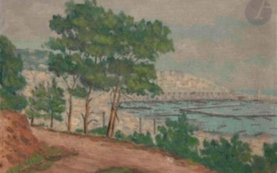 R. PERAULT (XXe siècle) Alger, vue du port du chem…