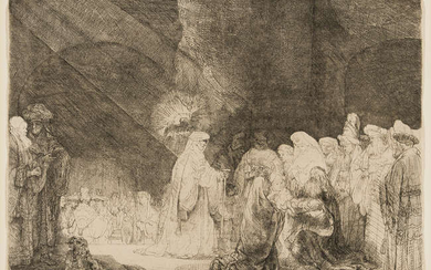 Rembrandt van Rijn (1606-1669) The Presentation in the Temple: Oblong Plate