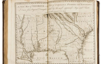 Voyages.- Harris (John) Navigantium atque Itinerantium Bibliotheca, 2 vol., second edition, 61 engraved maps and plates, T.Woodward [& others], 1744.