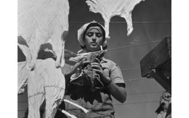 ROBERT CAPA ( 1913 - 1954 ) , Israel, Ruth Pilosof 1948-1950 Vintage gelatin silver print. Artist's credit stamp and 'Cesare Coen' credit stamp on the verso. 9.84...