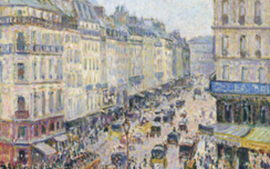 Camille Pissarro (1830-1903), La Rue Saint-Lazare, temps lumineux