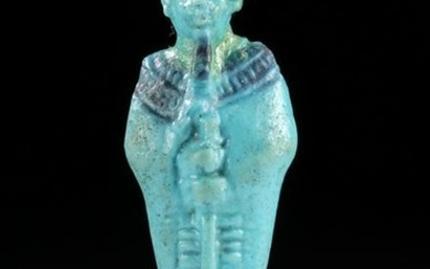 Egyptian Glazed Faience Amulet of Ptah, ex Christie's