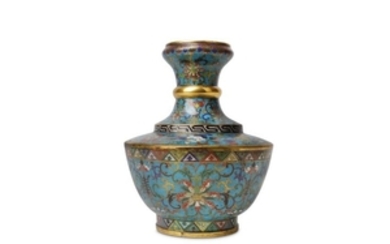 A CHINESE CLOISONNE 'BAJIXIANG' VASE.