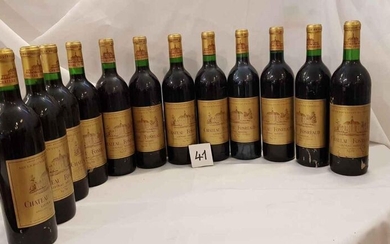 12 bottles château FONREAUD 1970 LISTRAC MEDOC CRU BOURGEOIS. 4 Stained labels and perfect levels