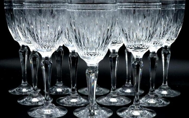 13 Pc. Waterford "Hanover" Crystal Wine Glasses