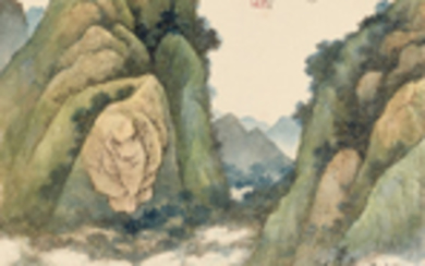 PENG CHUNSHI (1896-1976), Green and Blue Landscape