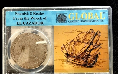 1783 Spain 8 Reales "El Cazador" Shipwreck Coin
