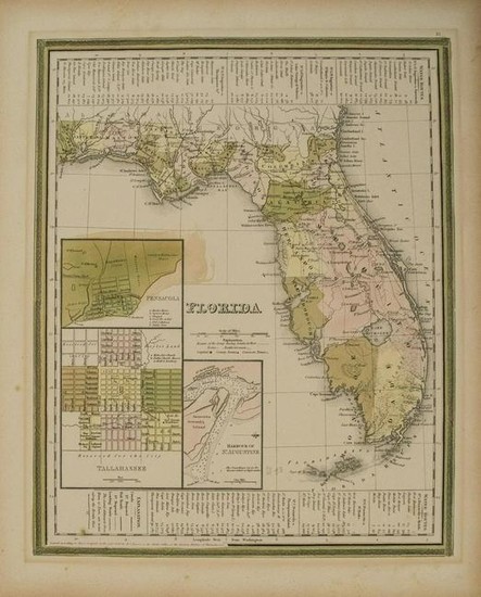1839 Tanner Map of Florida -- Florida