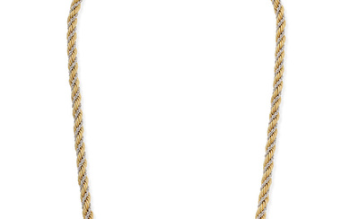 18CT TWO TONE GOLD NECKLACE 18ct gol