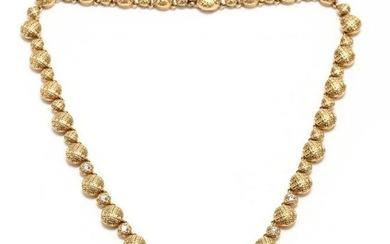 18KT Gold and Diamond Necklace, Chantecler Capri