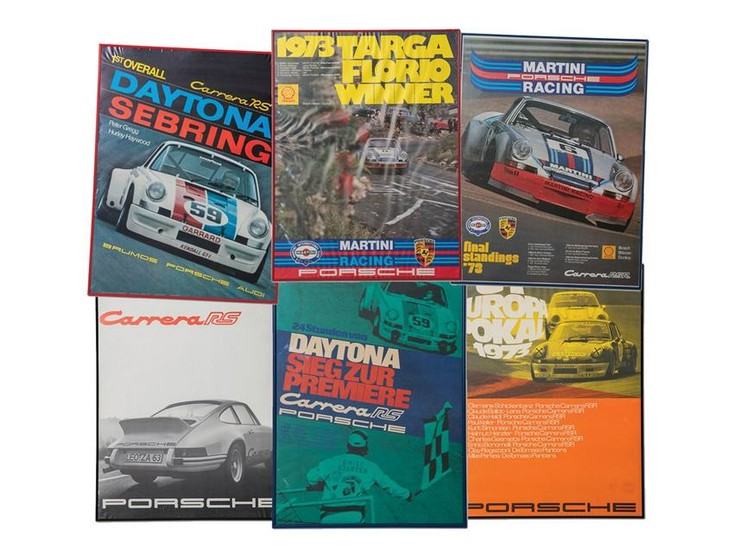 1973 Porsche 911 Carrera RS and RSR Framed Posters