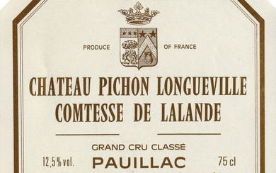 1975 Chateau Pichon-Longueville, Comtesse de Lalande